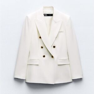 Zara double breasted blazer XS